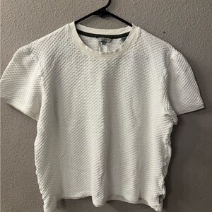 Ted Baker Women's White Textured Top. Size 4